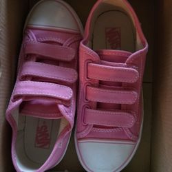 New Pink Girls Van Shoes Size 13