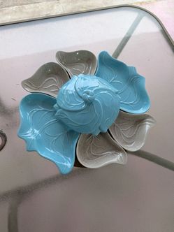 Ceramic Flower Dish with Lid
