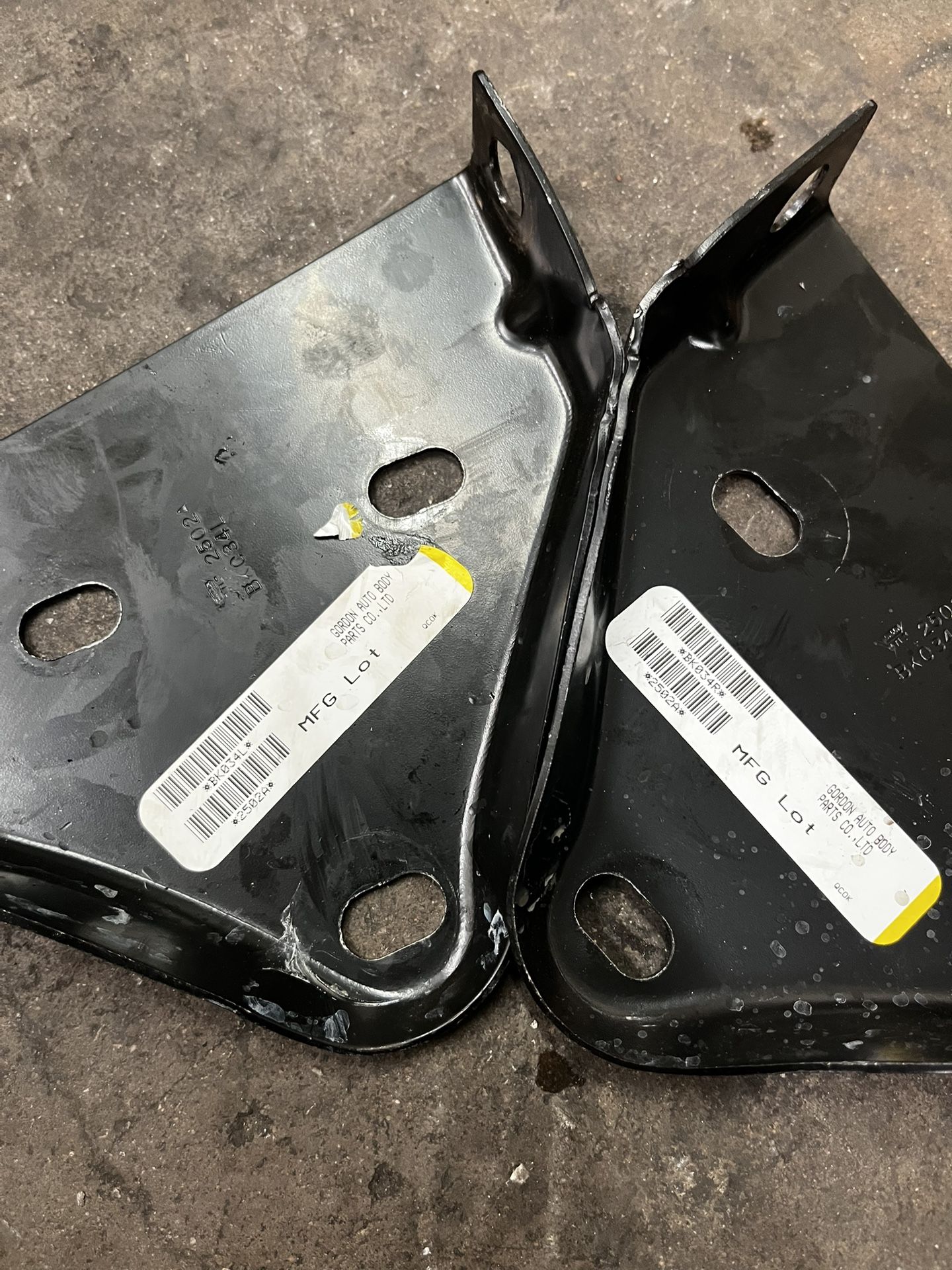 97-01 Jeep Cherokee Xj Front Bumper Brackets