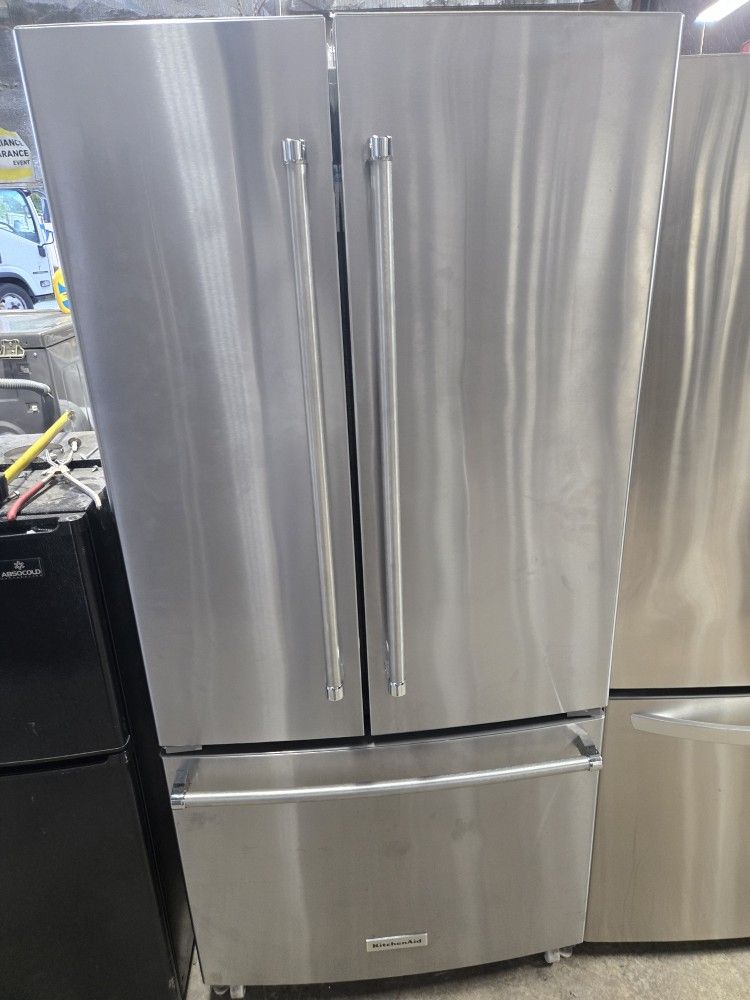Kitchen Aid Stainless Steel Fridge Bottom Freezer 33w