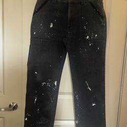 coleman mens fleece lined work pants size 34/32