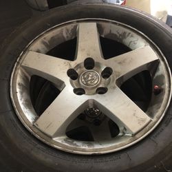 Dodge Set Of 4 Rims With Tires 215/65/R17