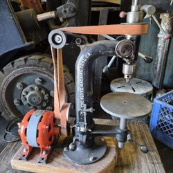 Burke Machine Tool Co. Small Camelback Drill Press No. 22 Made In U.S.A. Tool Shop Garage Tools Display Movie