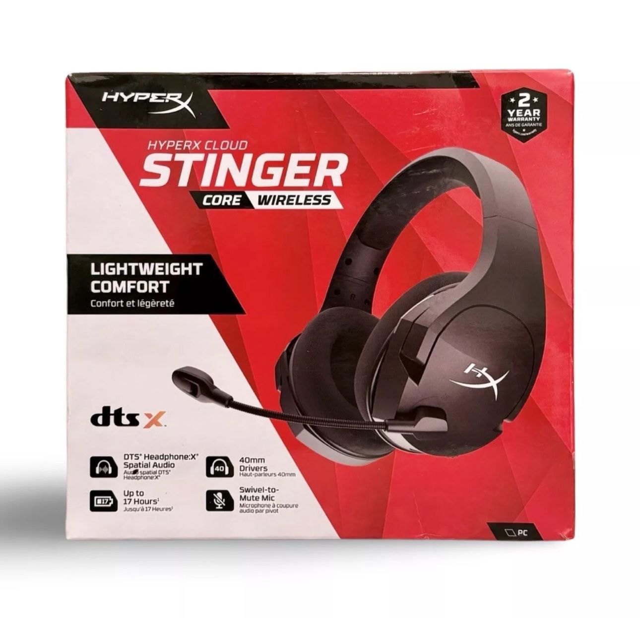 HyperX Cloud Stinger Core – Wireless Lightweight Gaming Headset, DTS Headphone:X
