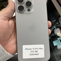 iPhone 15 Pro Max unlocked Cash Or $50 Down