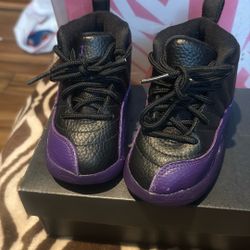 Black And Purple Toddle Jordan 