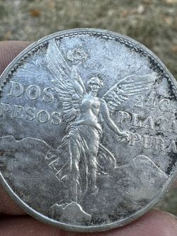 Dos Pesos 1921 Plata Pura 24 G  🇲🇽 