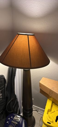 floor lamp with side table lamp