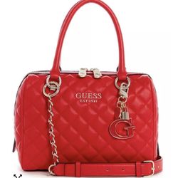 GUESS Melise Quilted Box Satchel