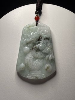 100% Natural Jadeite A jade Dragon pendant