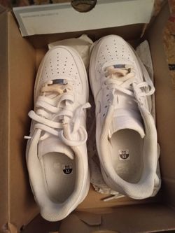 White Air forces 1's