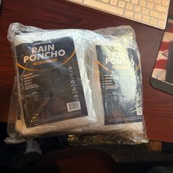 Pack Of 10 Disposable Rain Poncho 