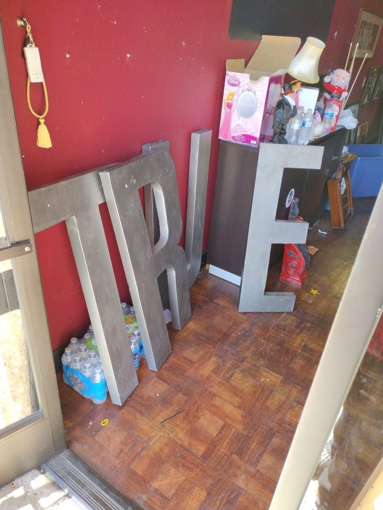 Large Metal Letters