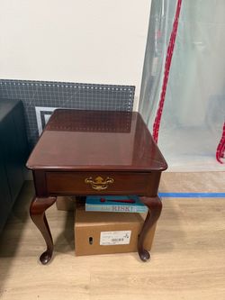 Cherrywood end tables. Set of 2