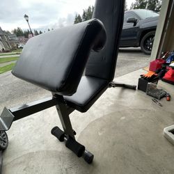 Adjustable Workout Curl Bench 