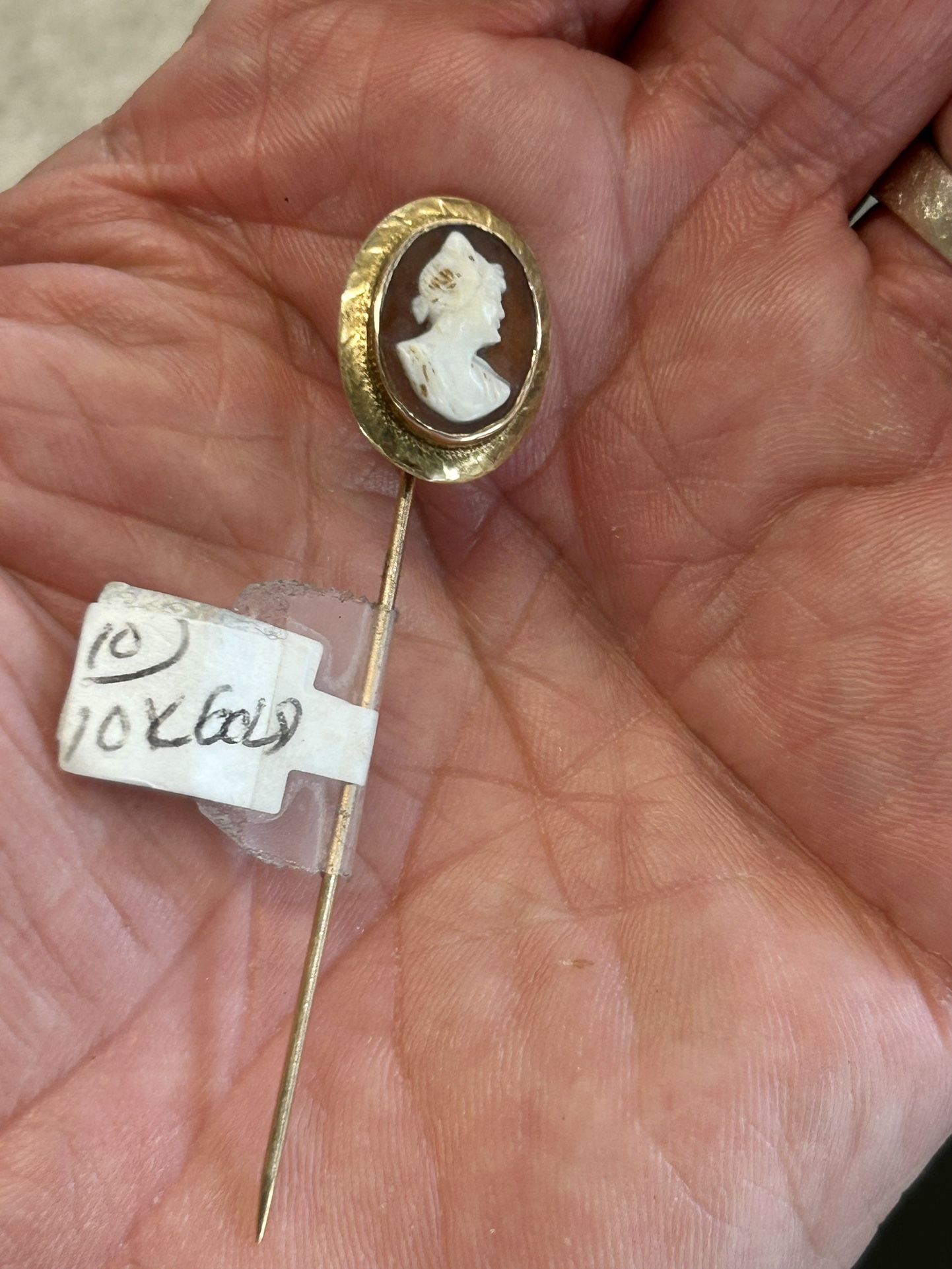 10k Gold Cameo Pin 95.00