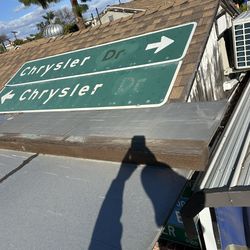 Chrysler Metal Street Dealer Sign