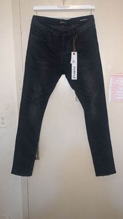 Men's Purple brand Stretch black Jeans P001 Size 34
