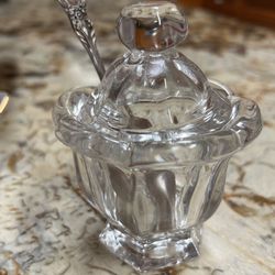 Vintage Honey/ Jam Jar With Lid , Baccarat, France