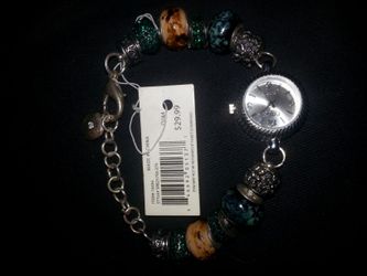 Ladies Beaded Charm watch $20obo