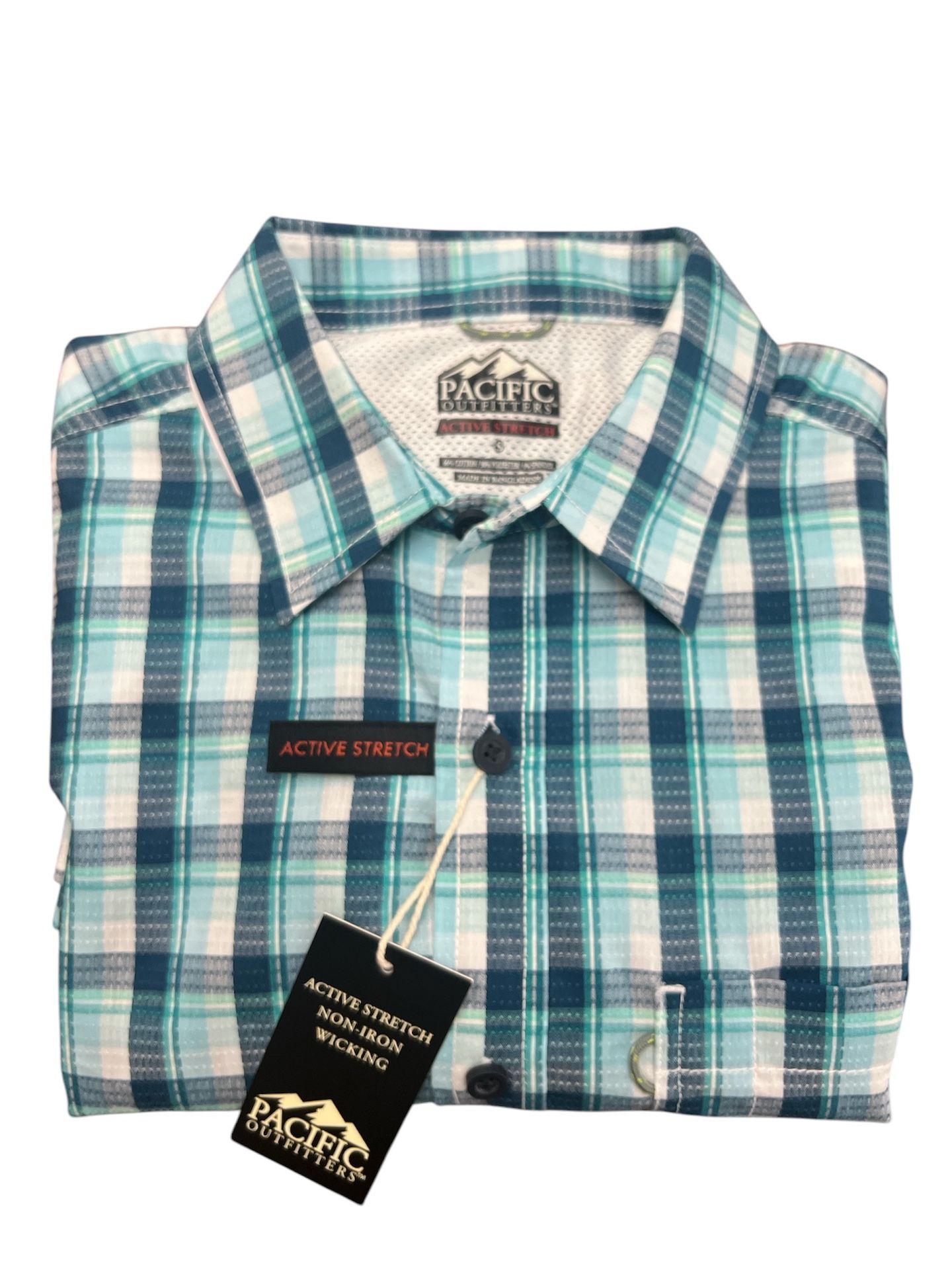 Pacific Outfitters Plaid Button-Up Shirt