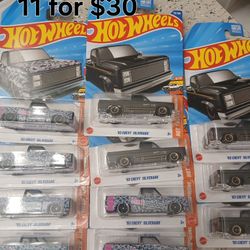 Hotwheels Silverados Lot Of 11