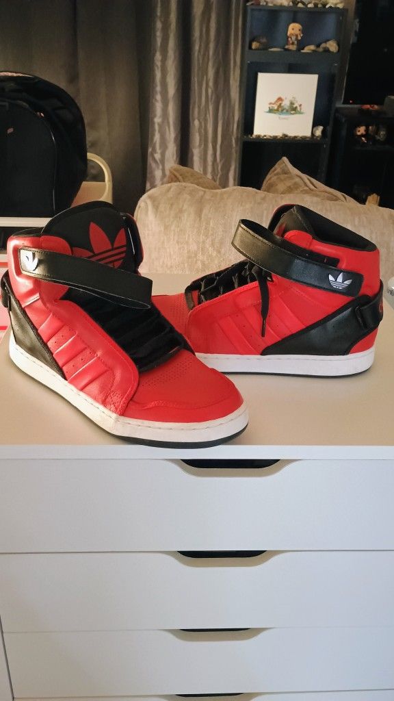 Brand New Red High Top Adidas