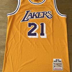 MENS MICHAEL COOPER LOS ANGELES LAKERS JERSEY L
