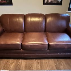 La-Z-Boy Leather Sofa Queen Sleeper Couch