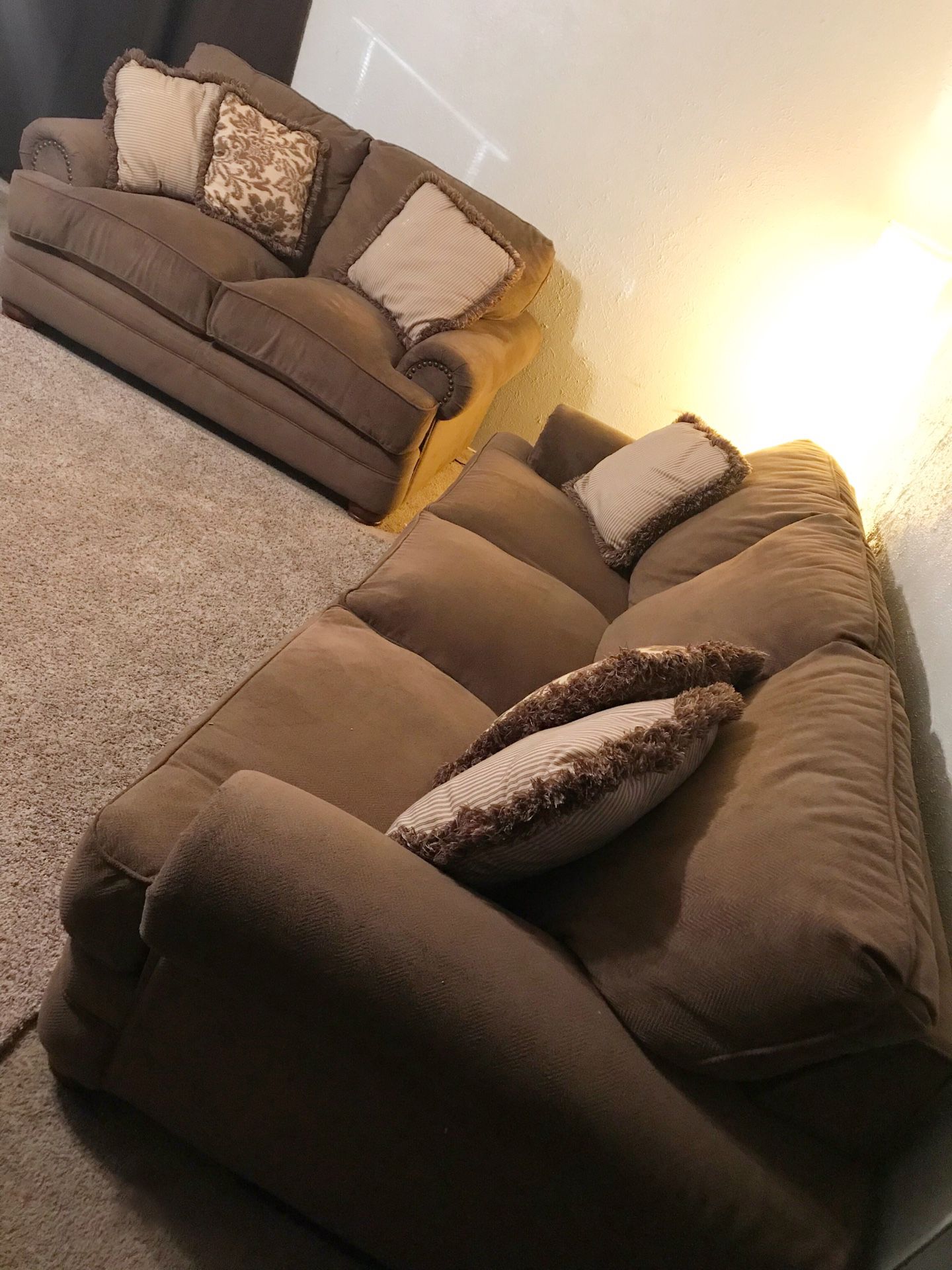 Couch and Loveseat Set - Can Deliver