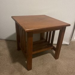 Solid Wood Side Table End Table