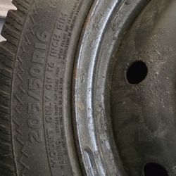 Studded Snow Tires On Steel Rims Brand New 