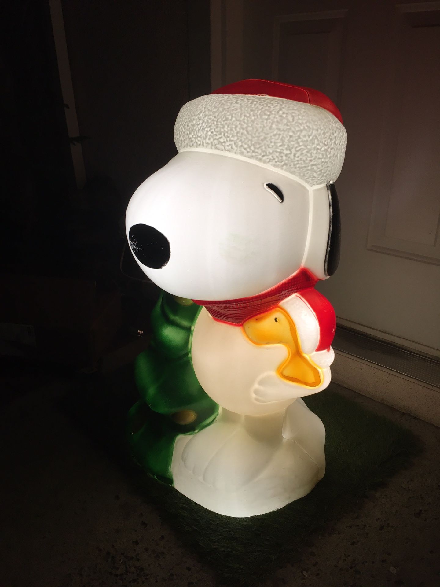 30” Peanuts Snoopy Blow Mold Christmas  Tree Woodstock General Foam