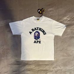 Bape White Short Sleeve T Shirt