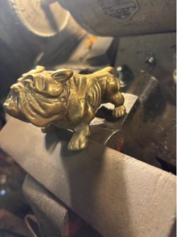 Heavy solid brass bulldog
