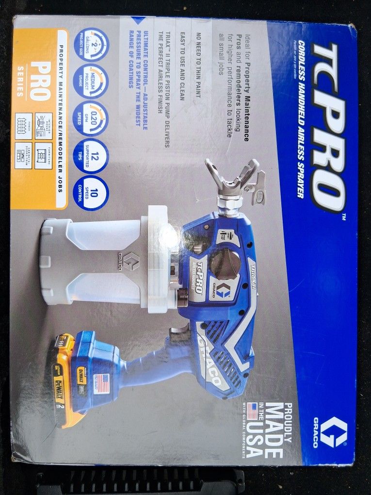 TC Pro Cordless Hangeld Airless Sprayer