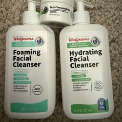 FOAMING FACIAL CLEANSER & CLEANSING BALM & HYDRATING FACIAL CLEANSER LIKE CERAVE FRAGRANCE FREE