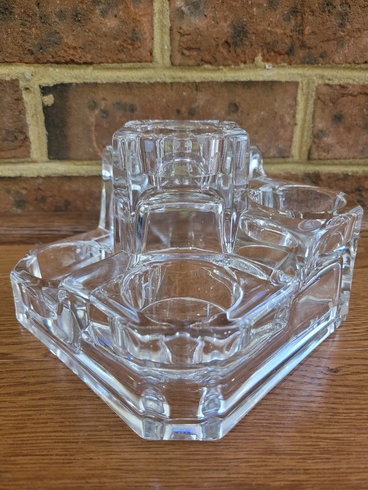 Partylite Crystal Castle Tealight Candle Holder