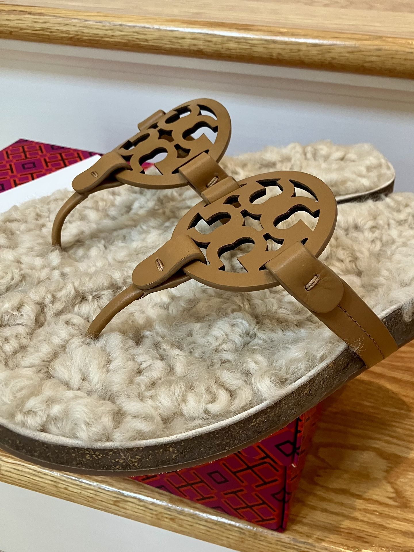 Tory Burch Shearling Miller Sandal