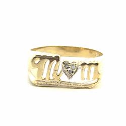 Woman’s Ladies 14k Yellow Gold Mom Band Ring Size 8 GP3124816