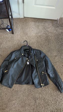 Leather jacket size Large