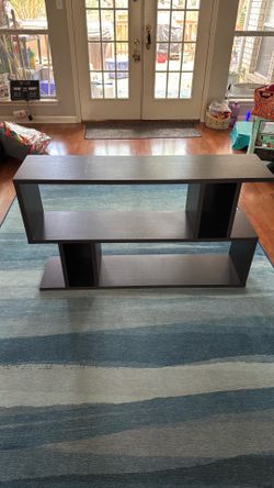 Wood display shelf 48” wide 28” tall 12” deep