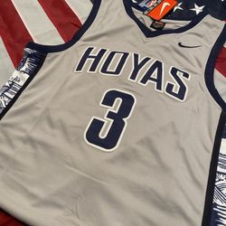 🔥🏀 Allen Iverson #3 Georgetown Hoyas Jersey 🏀🔥
