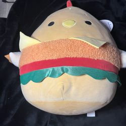 Squishmallow: 12in “Hendra” The Chicken Burger FIRST TO MARKET