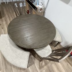 City Furniture - Dinning Room Set (table, Two Chairs & Two Benches)