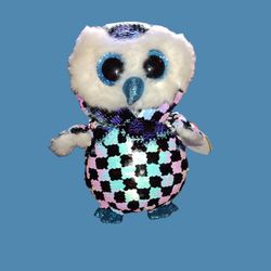 Tys Beanie Boos Flippables Topper The Owl In Sequins 