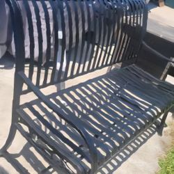 Metal Bench, Black