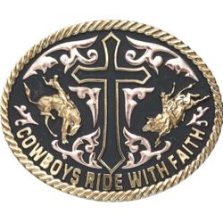 Cody James Cowboys Ride With Faith Buckle