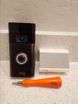 Ring Video Doorbell - 1080p HD video, privacy controls, easy installation – Venetian Bronze