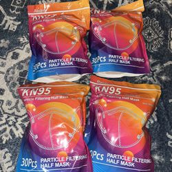 KN95 Particle Filtering Mask 60pcs Total 4 Bags For $20